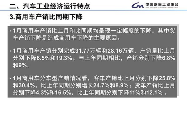 重卡同比下降21.63%1月份货车开局不利