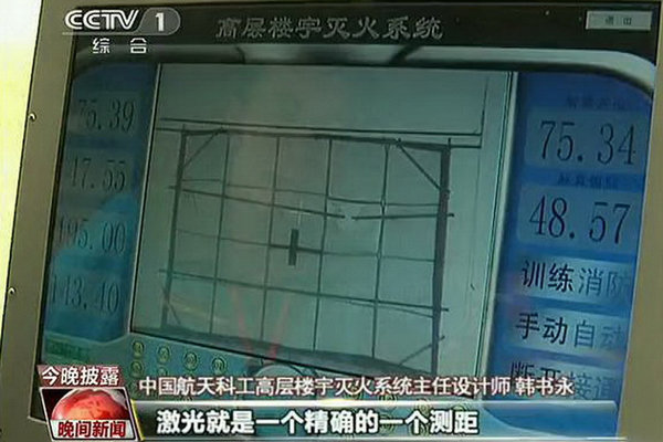 用炮彈滅火? 消防領域新裝備驚呆小伙伴