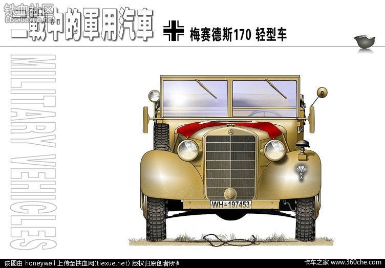 军迷的福利！ 二战中军用汽车彩色图鉴