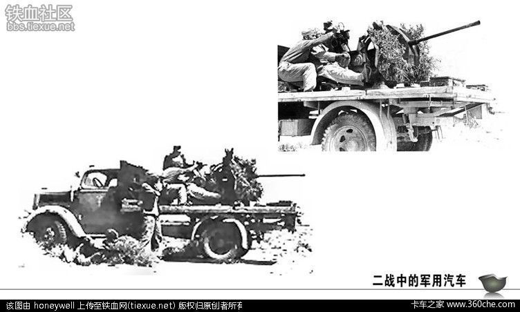 军迷的福利！ 二战中军用汽车彩色图鉴