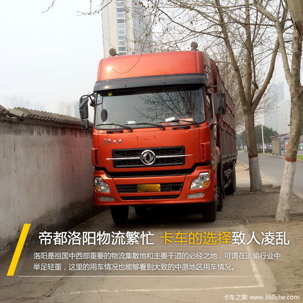 **洛阳物流繁忙 卡车的选用杂而不乱
