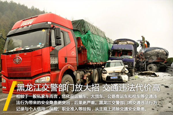 黑龍江交警部門放大招 交通違法代價高