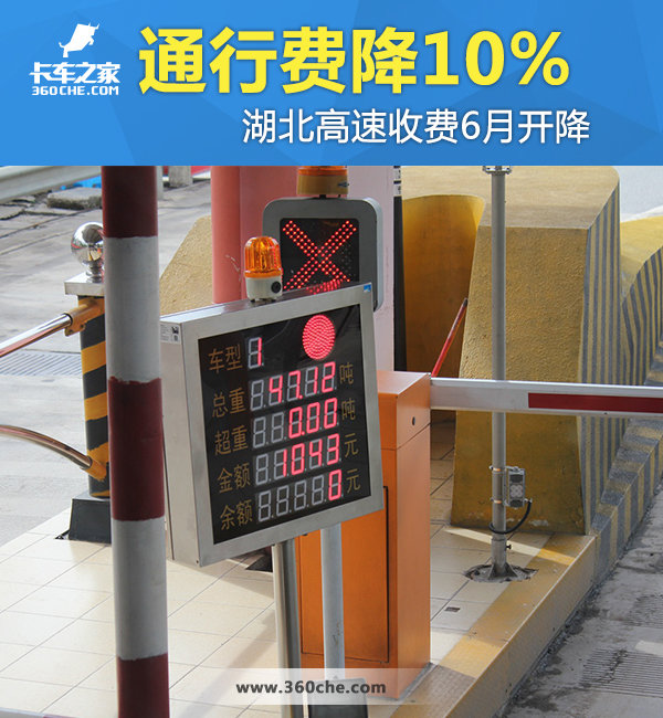 全省高速降價(jià)10% 湖北準(zhǔn)備6月發(fā)福利！