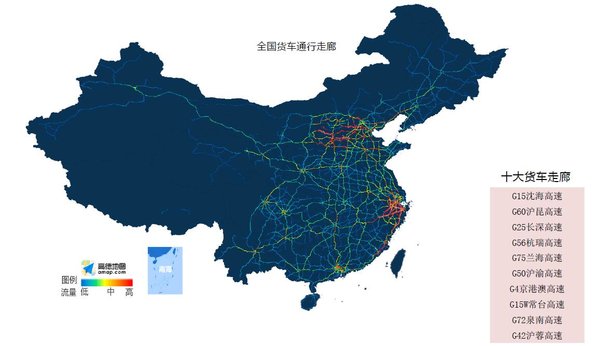 中国十大货车走廊 这些路你全都走过吗?