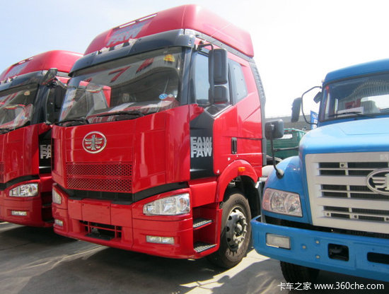 此款促销车型为一汽解放j6 6x4牵引车,型号为ca4250p66k24高清图片